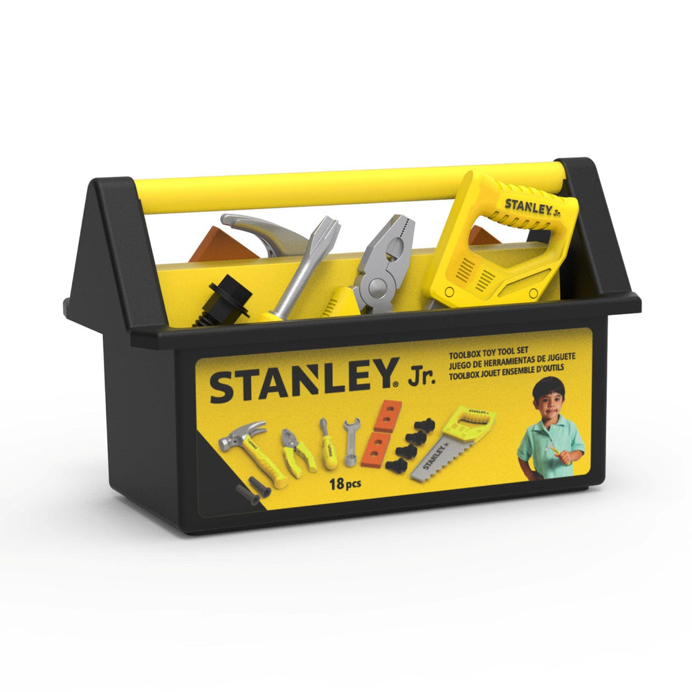 Red Toolbox Kids tool box open design for easy access during imaginative play.