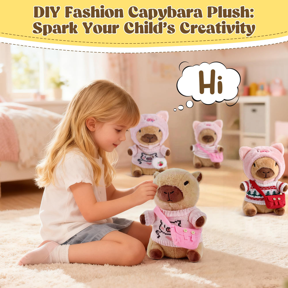 redaica capybara plush gift packaging makes a charming present for kids