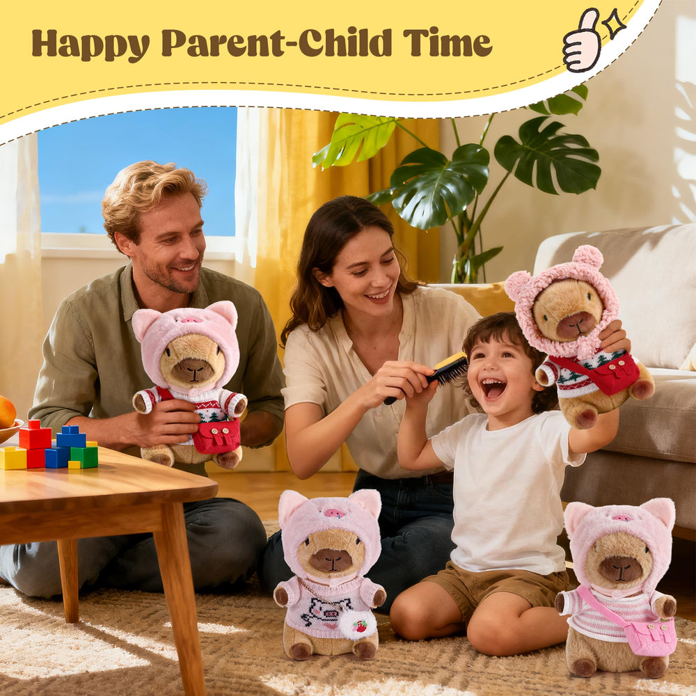 redaica capybara plush wearing hats highlights cute fashion accents and character play