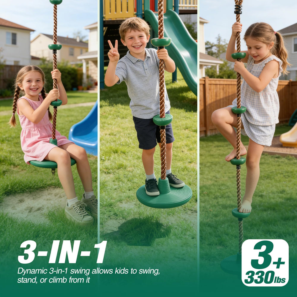 REDCAMP heavy-duty swing hardware ready for backyard setup