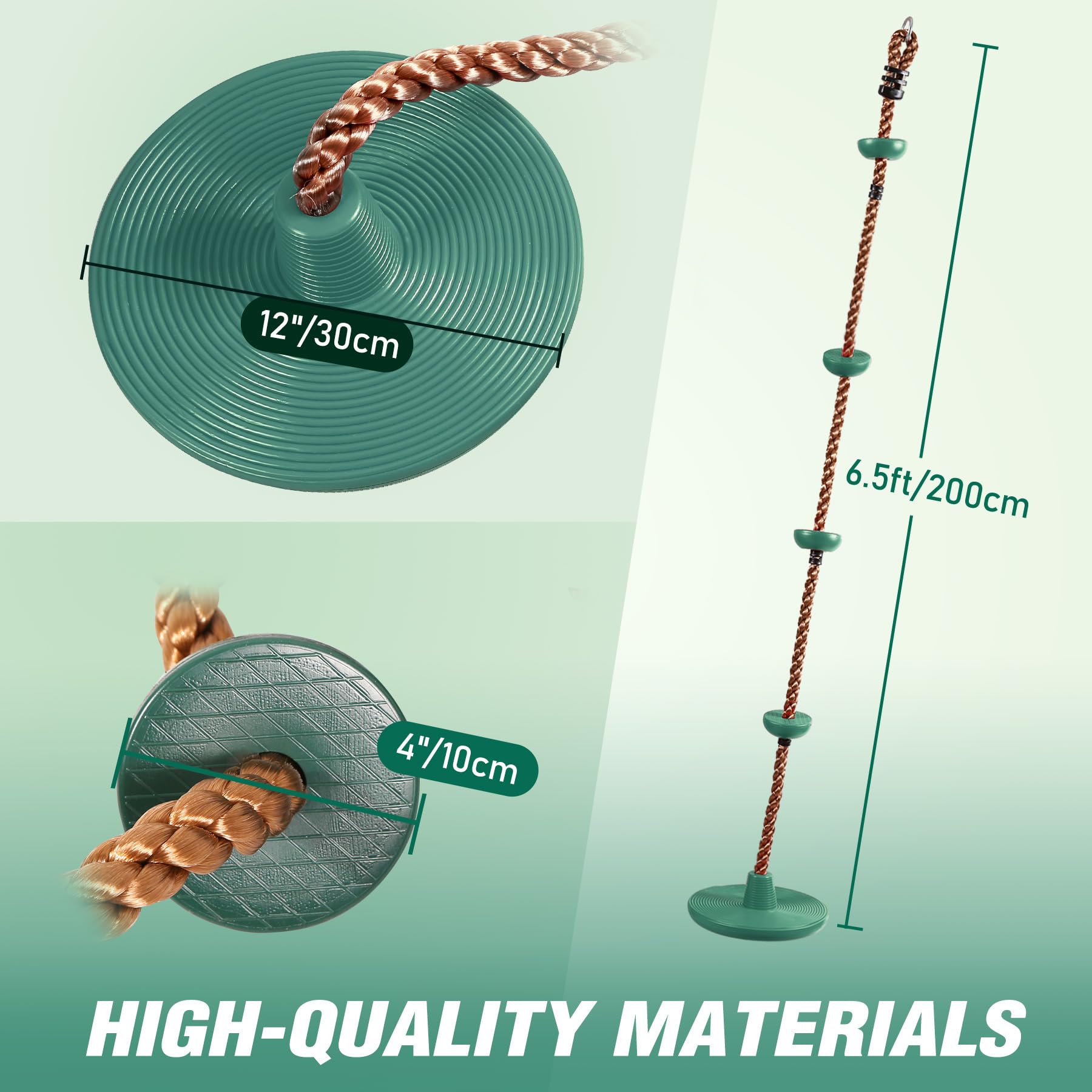 REDCAMP six-and-half-foot rope demonstrates sturdy construction for durable outdoor play