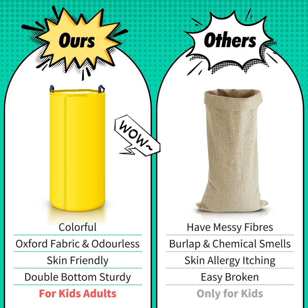 Redllo six-pack potato sacks for outdoor games and backyard celebrations.