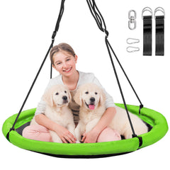 RedSwing 40-inch flying saucer swing ready for outdoor play in the yard