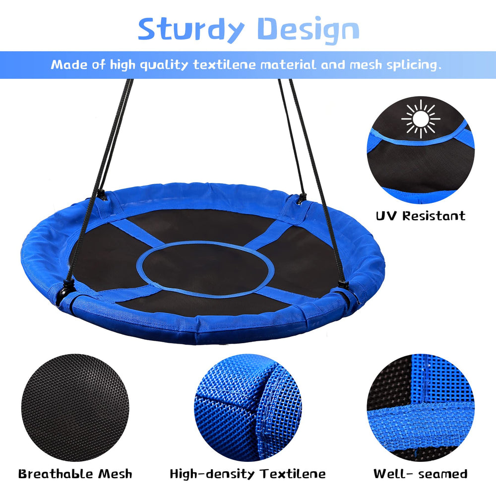 RedSwing foam-padded steel frame close-up highlighting comfort and safety