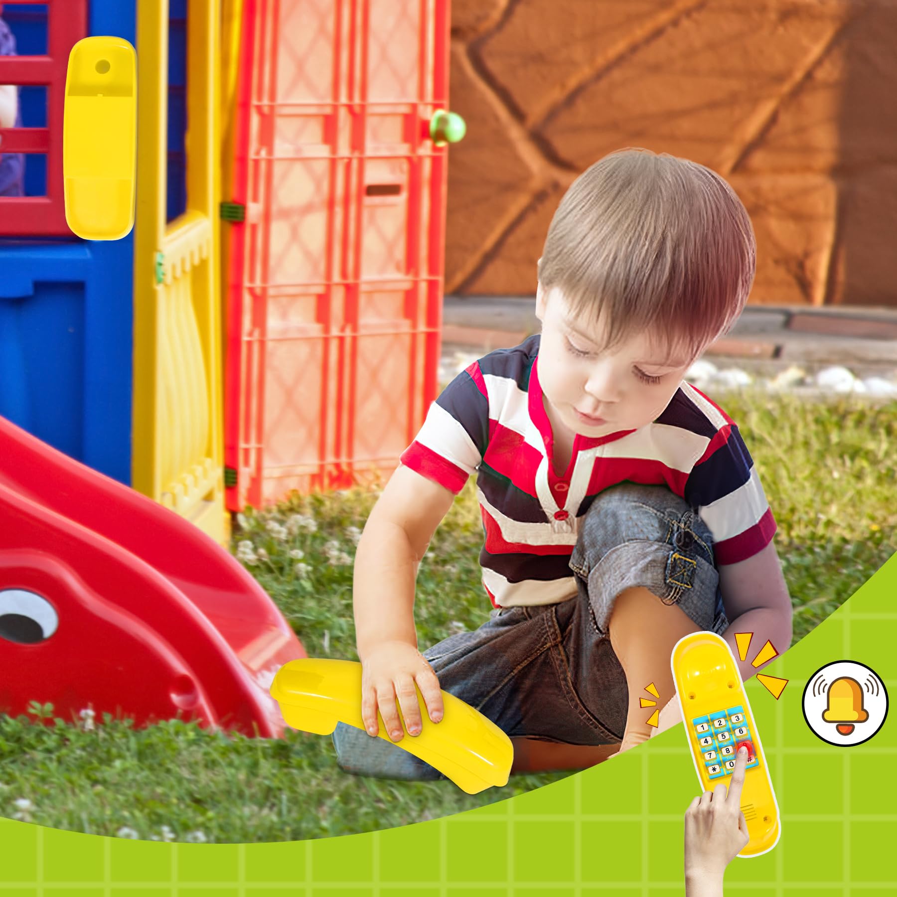 RedSwing safety handle yellow offers extra handholds for play