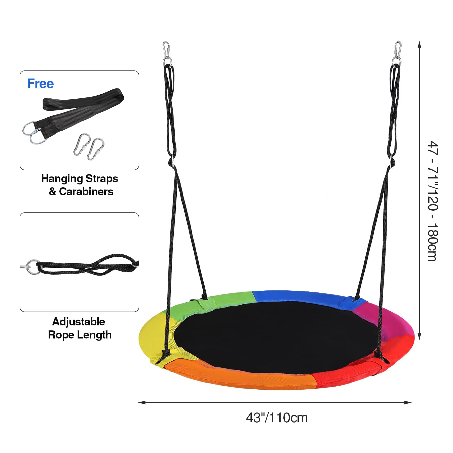 RedSwing sturdy steel frame supports active play in any yard.