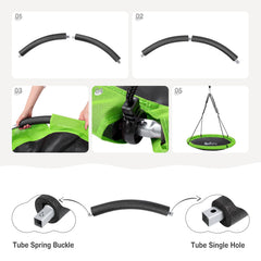 RedSwing compatible with trees, swing sets, and jungle gyms