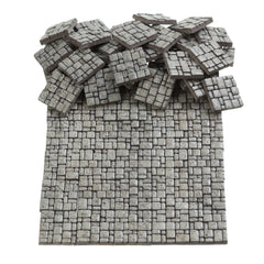 REDUCIO! dollhouse flooring tiles show 50 detailed paving stones for realistic paths.