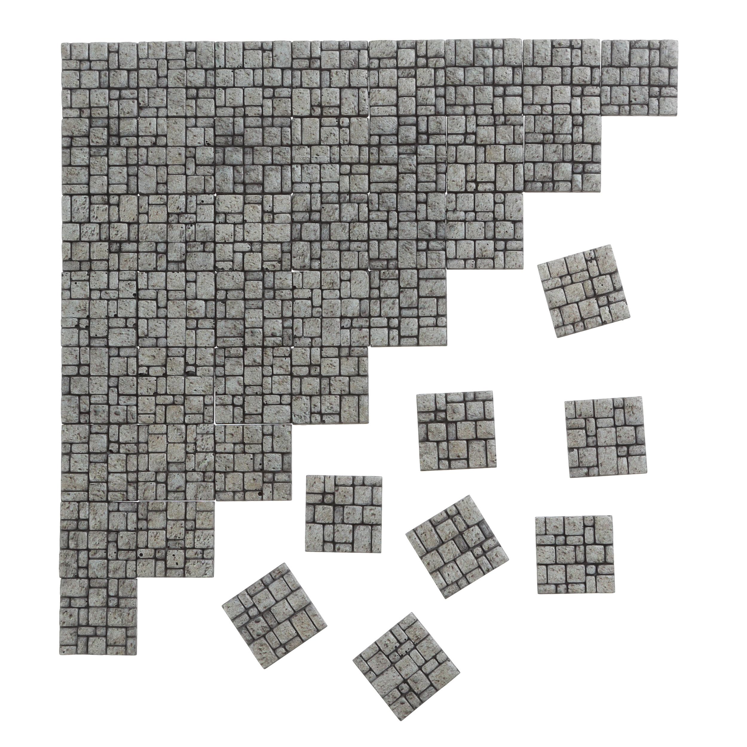 REDUCIO! miniature paving bricks for dioramas add durable texture to tiny garden scenes.