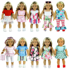 ReeRaa 18-inch doll clothes sets for versatile play and outfits