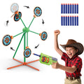 ReechTree shooting target set in backyard for family-friendly practice.