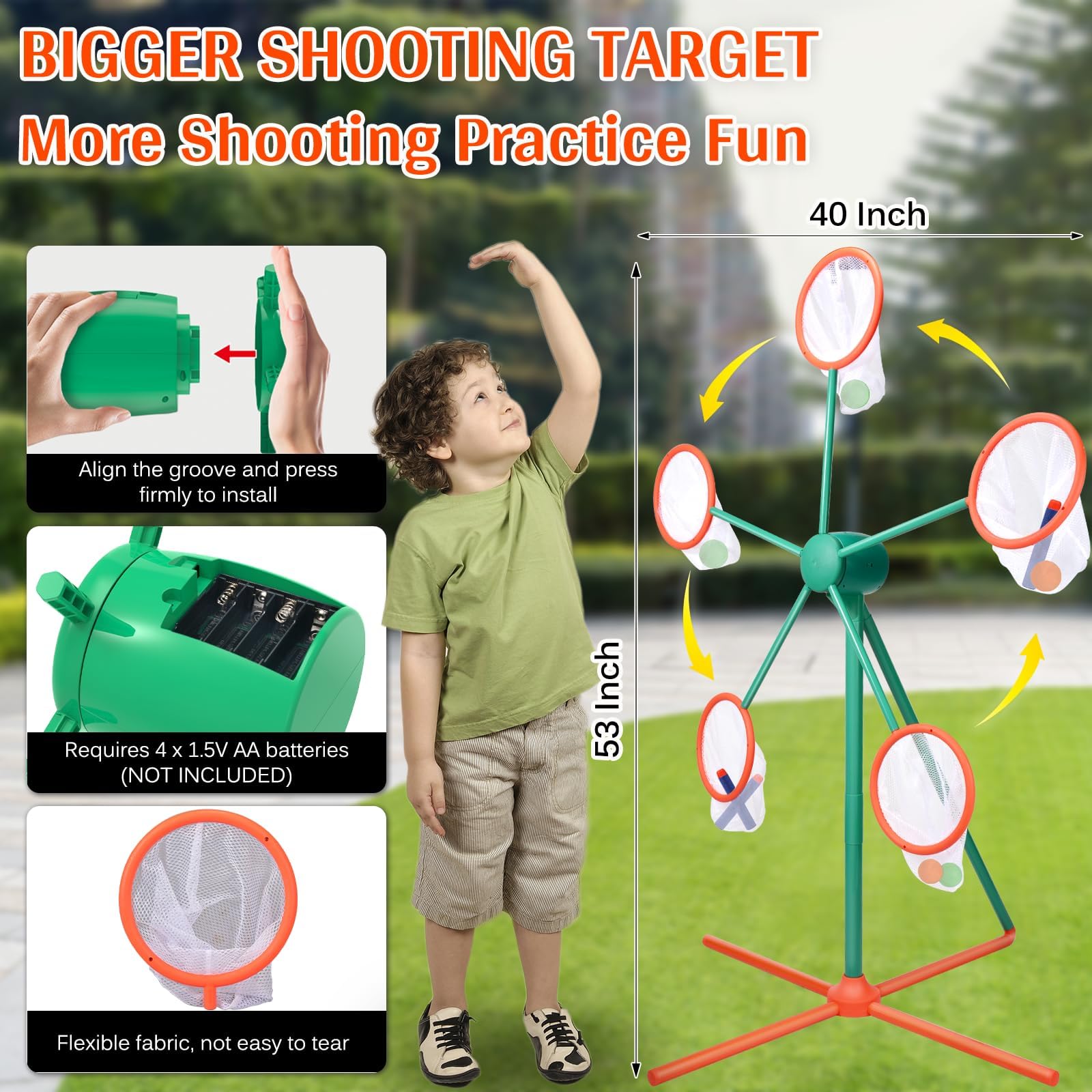 ReechTree windmill target with storage net for quick reload
