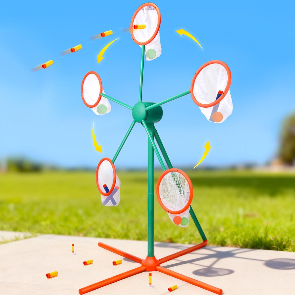 ReechTree windmill target spinning in action for fast reflex practice