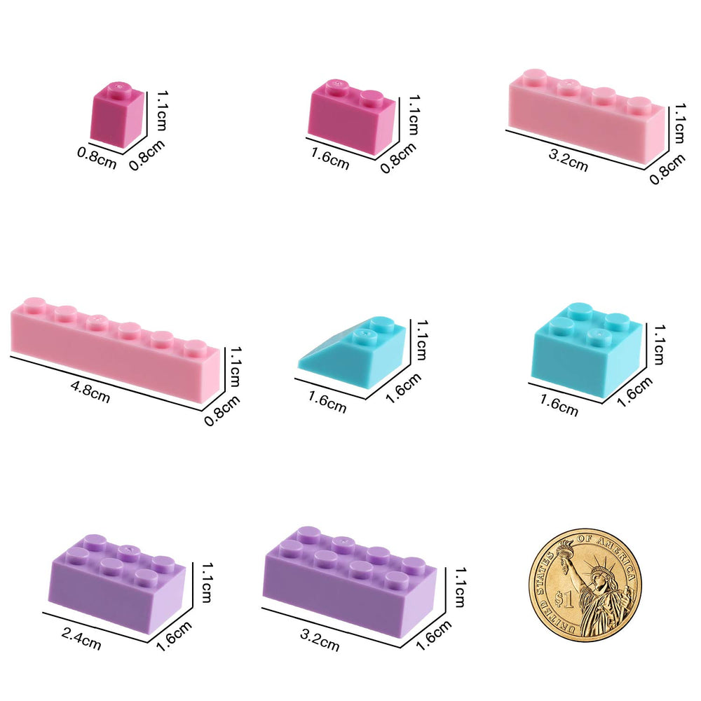 Reenwee bricks support STEM-style learning through building, colors, and sizes.