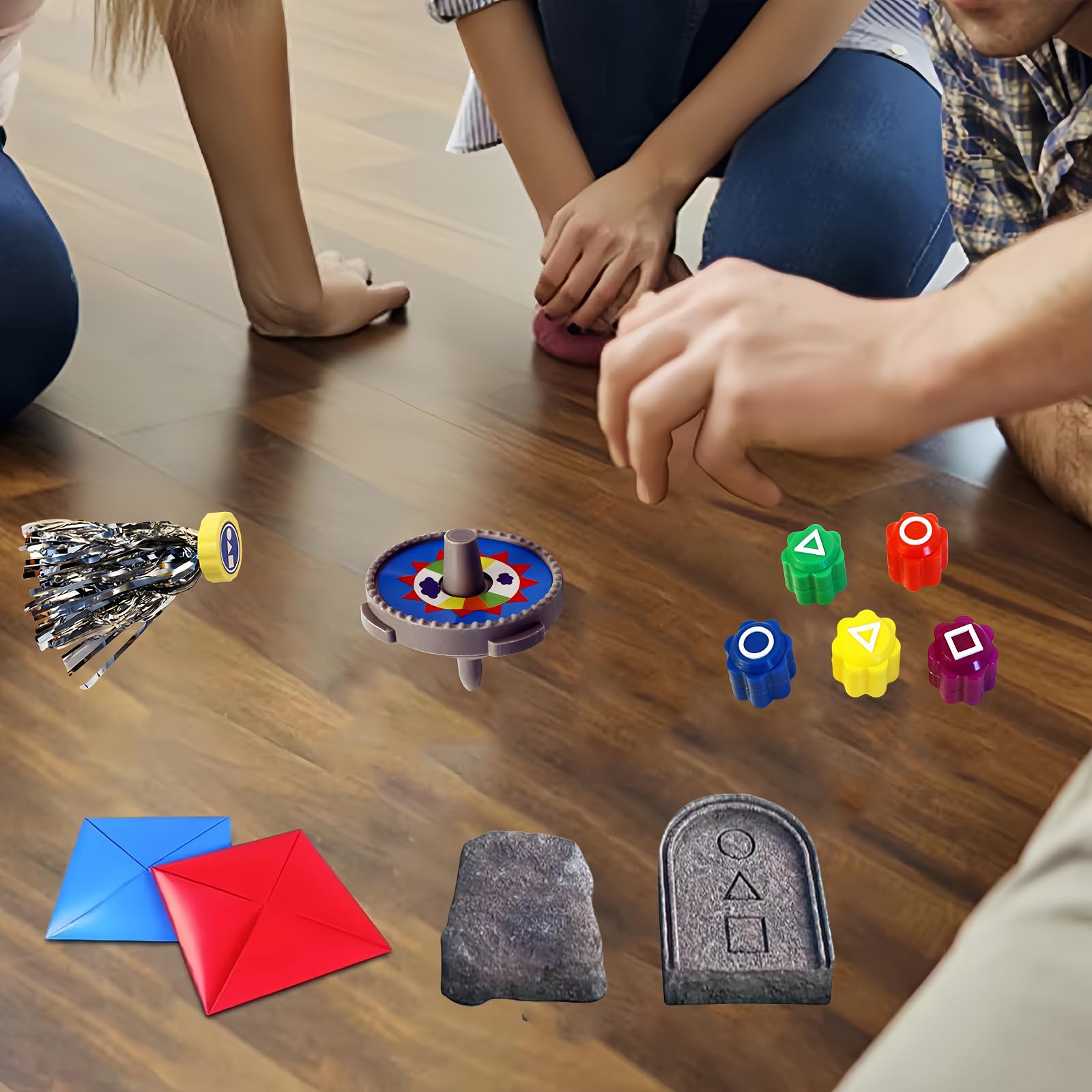 ReeRaa DDAKJI tiles for strategic flipping and friendly play.
