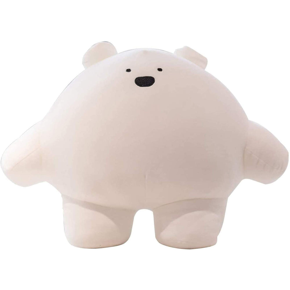 REFAHB 9-inch white bear plush on sofa for cozy kid-friendly decor
