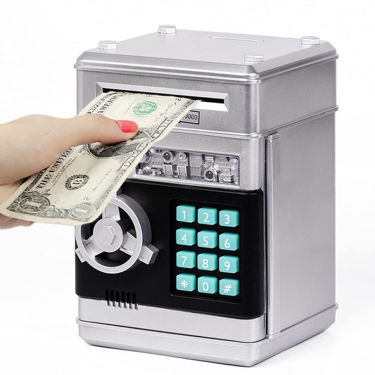 Refasy piggy bank front view—durable ABS for safe, lasting saving.