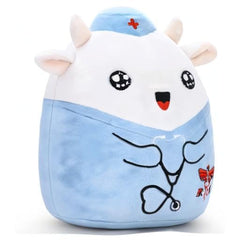 Refavor Nurse Cow plush adds cheerful decor to desks or shelves.