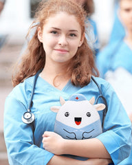 Refavor Nurse Cow plush vacuum packaging demonstrates compact presentation.