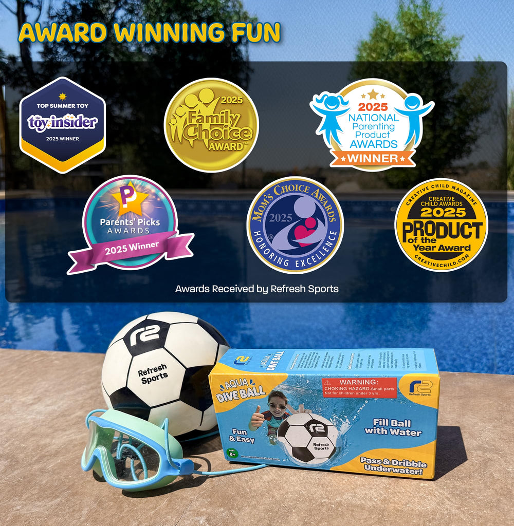 Refresh Sports Aqua Dive Ball supports group play for friends and family