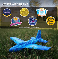 Unboxing Refresh Sports foam airplanes reveals colorful flight-ready toys.