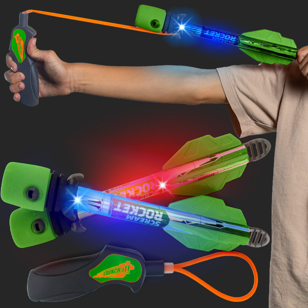 Refresh Sports light-up foam rocket front view for outdoor play