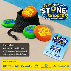 Soft Stone Skippers on a calm lake delivering smooth, floaty skips.