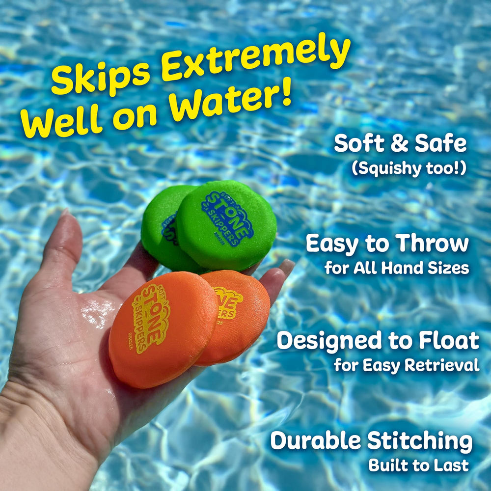 Durable, soft-wrapped discs encourage safe throwing for all ages.