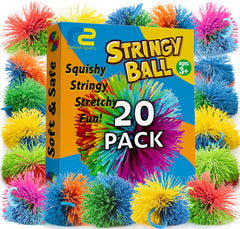 Refresh Sports Stringy Balls 20-pack full set for tactile play and group fun.
