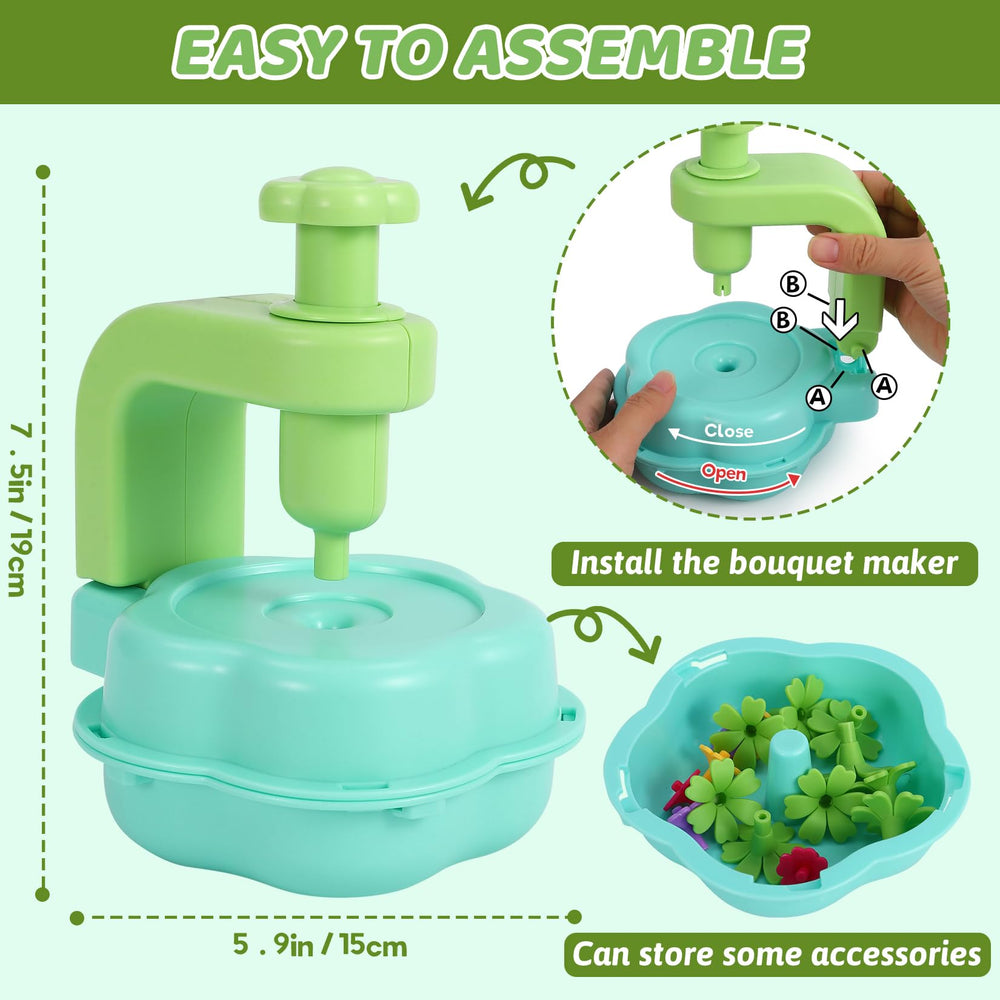 REFTTENW vase provides a sturdy display for finished bouquets.