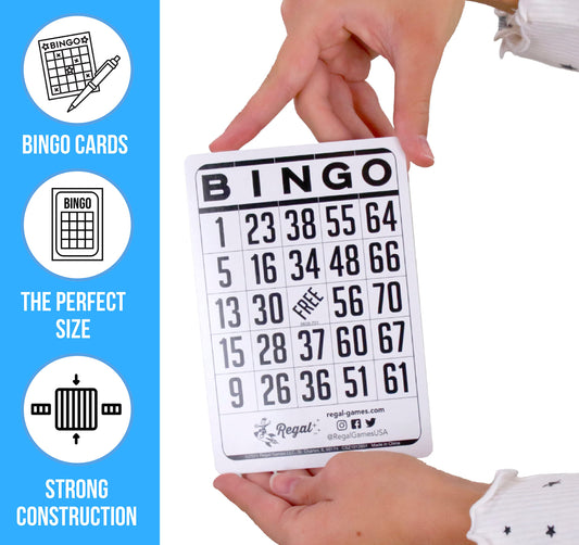 Regal Bingo 200 playing sheets provide abundant rounds for larger gatherings.