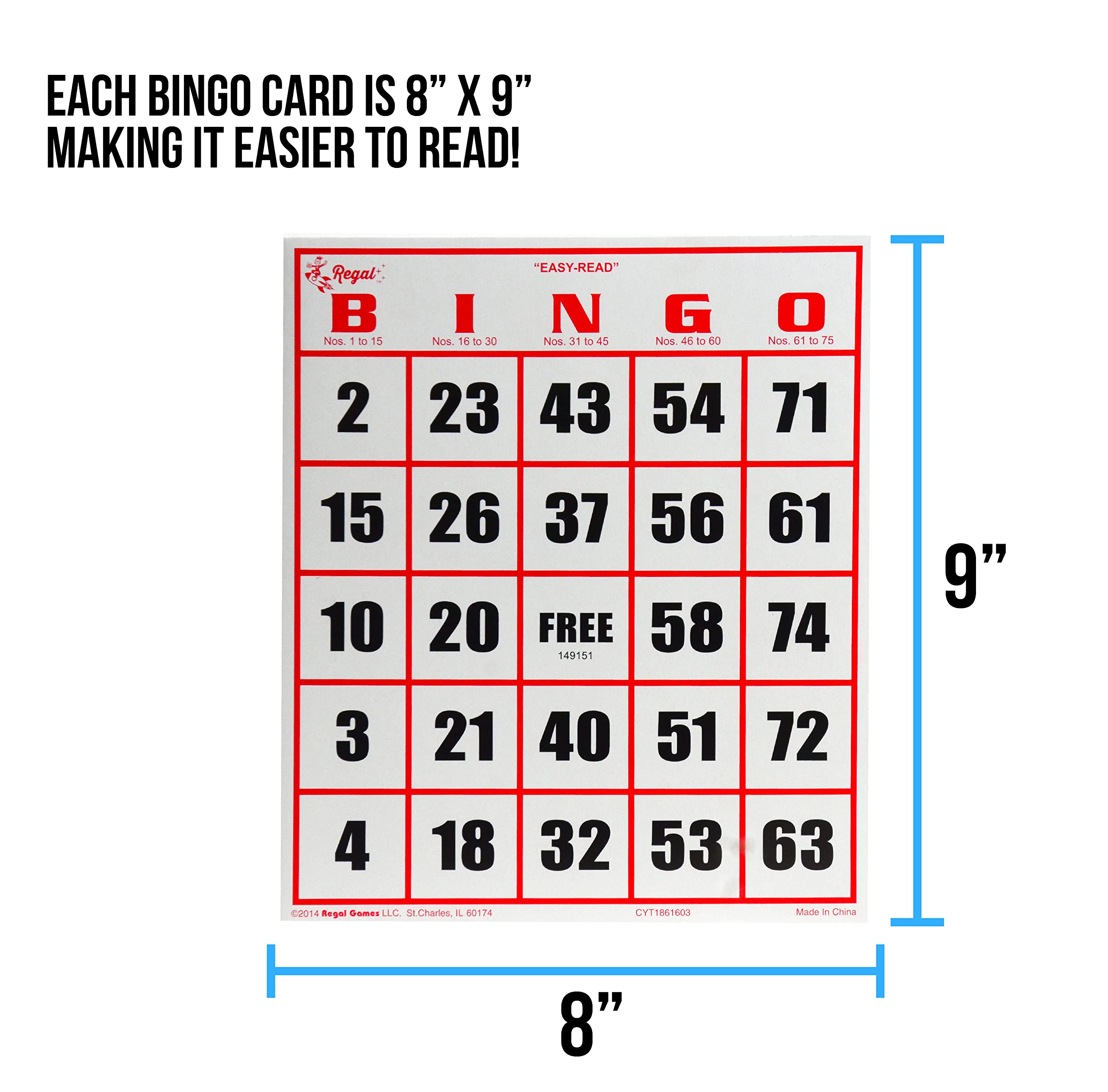 Regal Bingo wooden-handle cage gives smooth spins and fewer jams.
