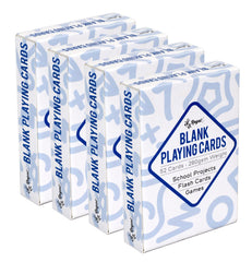 Regal Games 208 blank playing cards back view, sturdy canvas for card game prototypes.