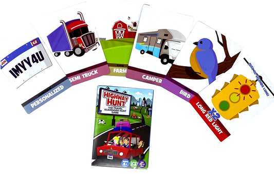 Regal Games 54 scavenger hunt cards, bright colors, engaging for kids ages 4 and up.