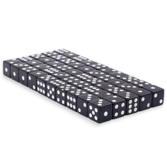 Regal Games 6-Sided Square Dice in black for classroom math and game nights.