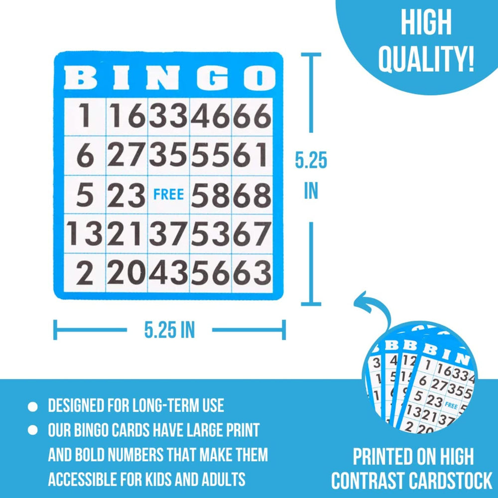 Regal Games Bingo Deluxe colorful chips enhance marking and visibility.