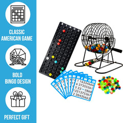 Regal Games Bingo Deluxe master board helps organize calls and scores.