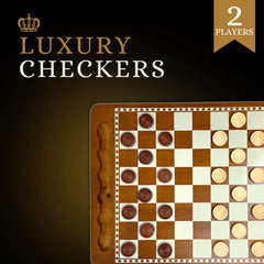 Close-up of Regal Games board grooves keeping pieces aligned for kings.