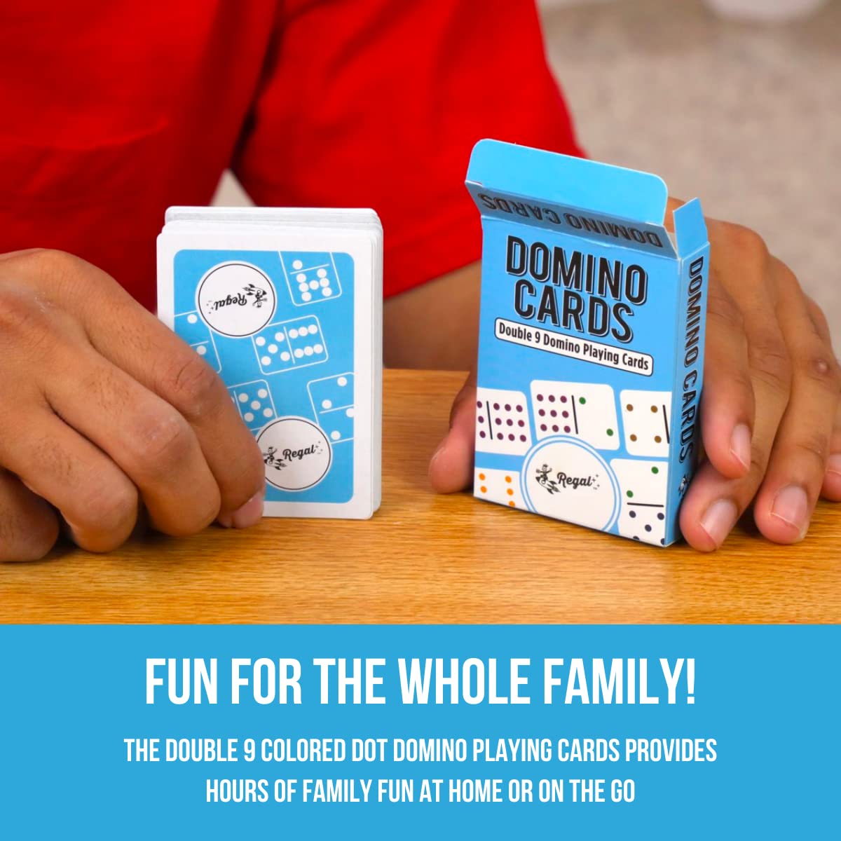 Regal Games card size 3.5x2.5 inches supports easy handling.