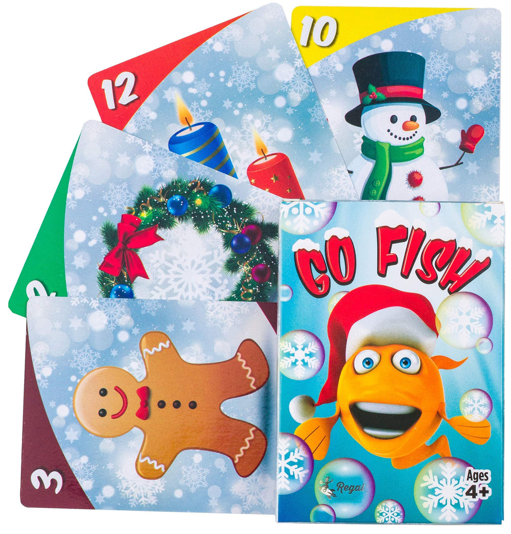 Regal Games Crazy 8s deck with holiday graphics appealing to kids and adults