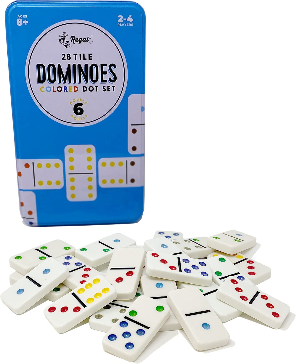 Regal Games Double 6 Dominoes durable construction for long lasting nights