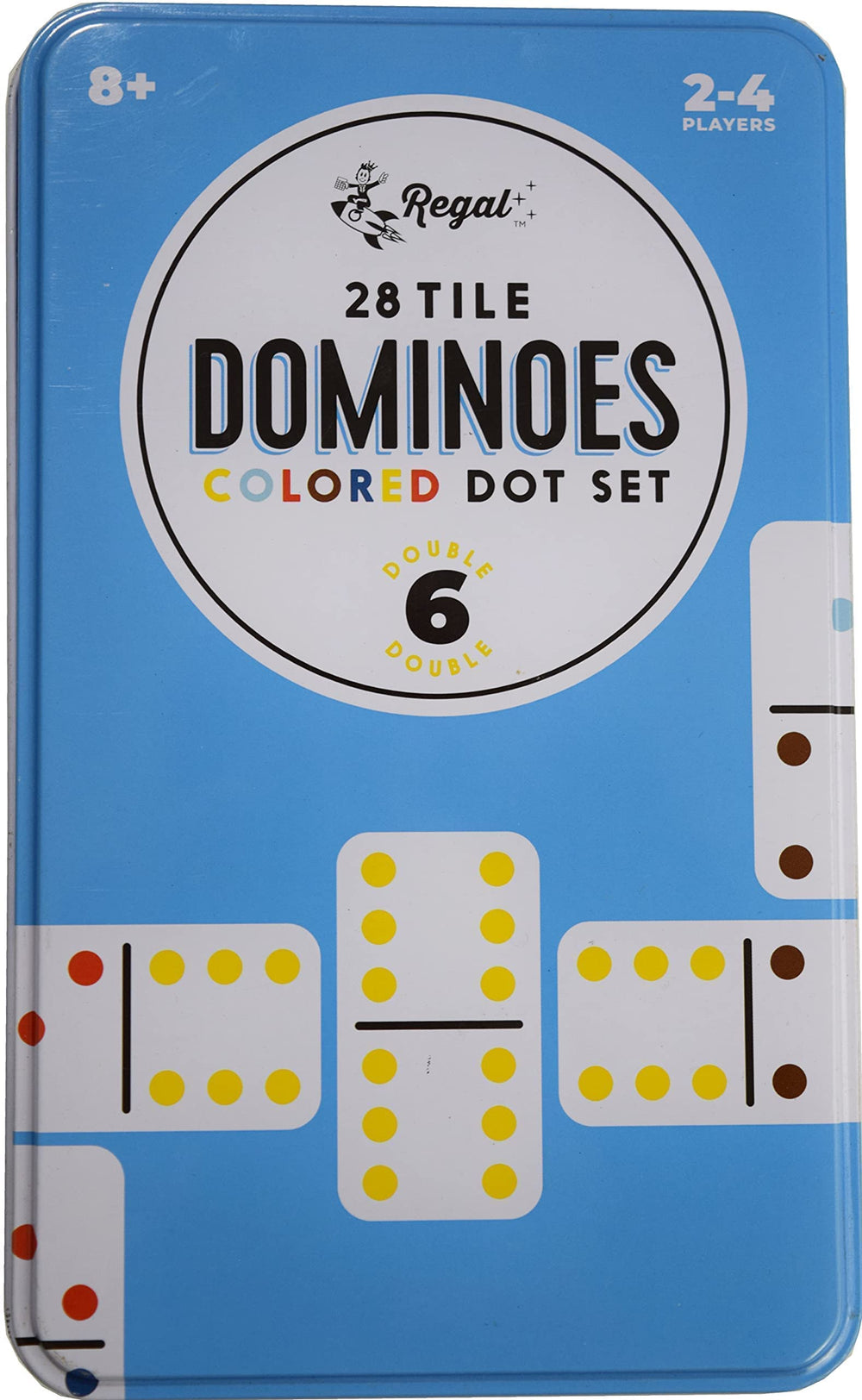 Regal Games Double 6 Dominoes ideal for home game nights and travel