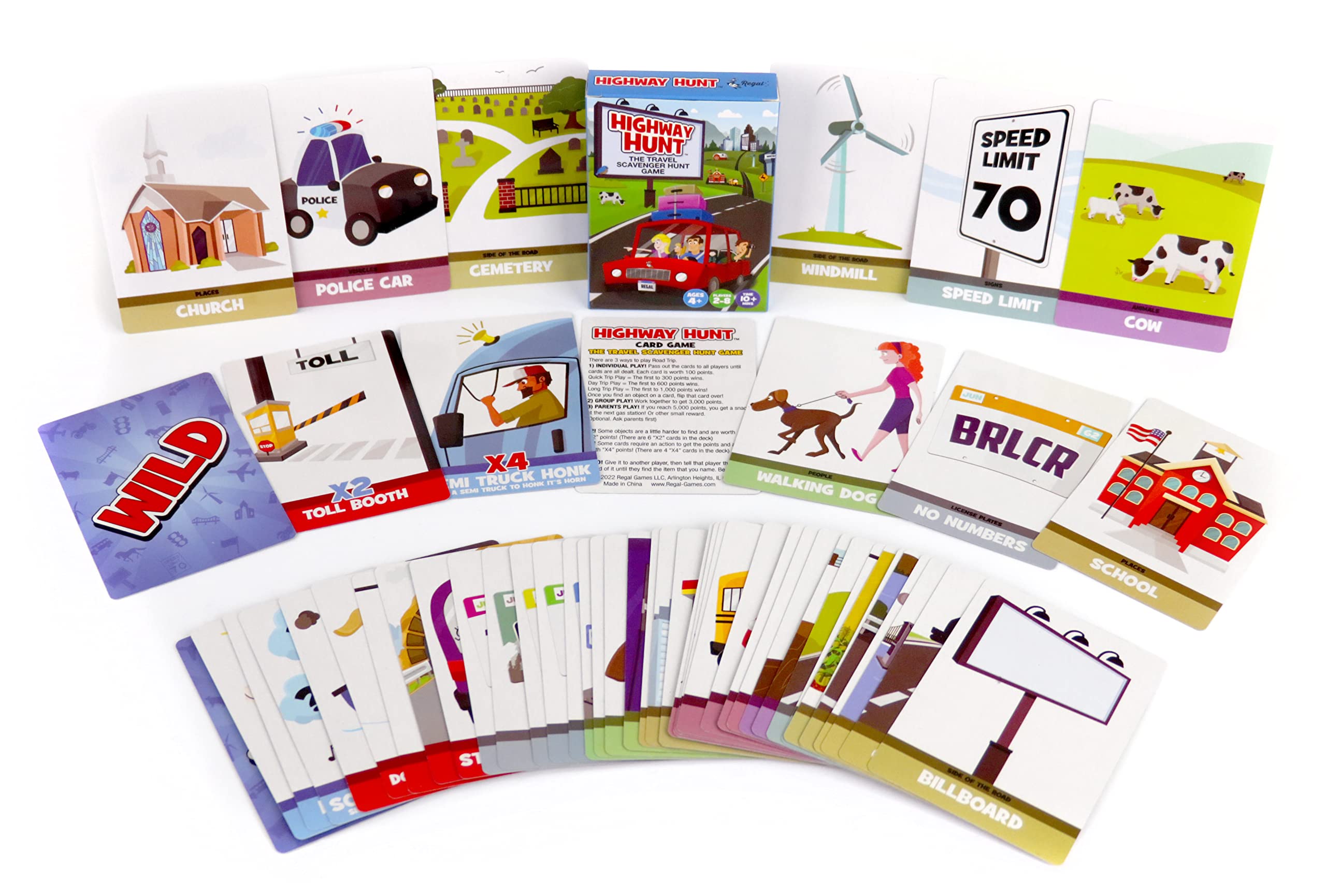 Regal Games easy-read bold text improves accessibility during play.