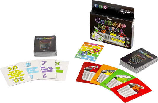 Regal Games Garbage Monsters deck of 16 cards ready for quick family rounds.