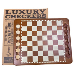 Regal Games luxury checkers board, durable and ideal for family game night.