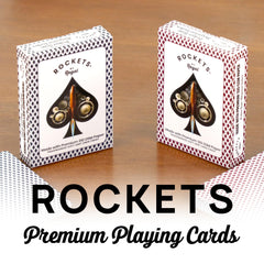 Regal Games Rockets card face closeup shows smooth handling.