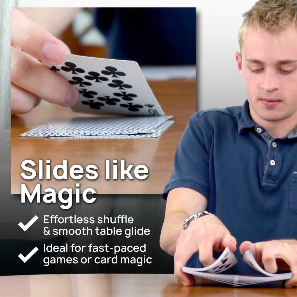 Regal Games Rockets durable casino-grade cards stand up to rounds.