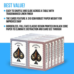 Regal Games Rockets cards for canasta, euchre, and poker games