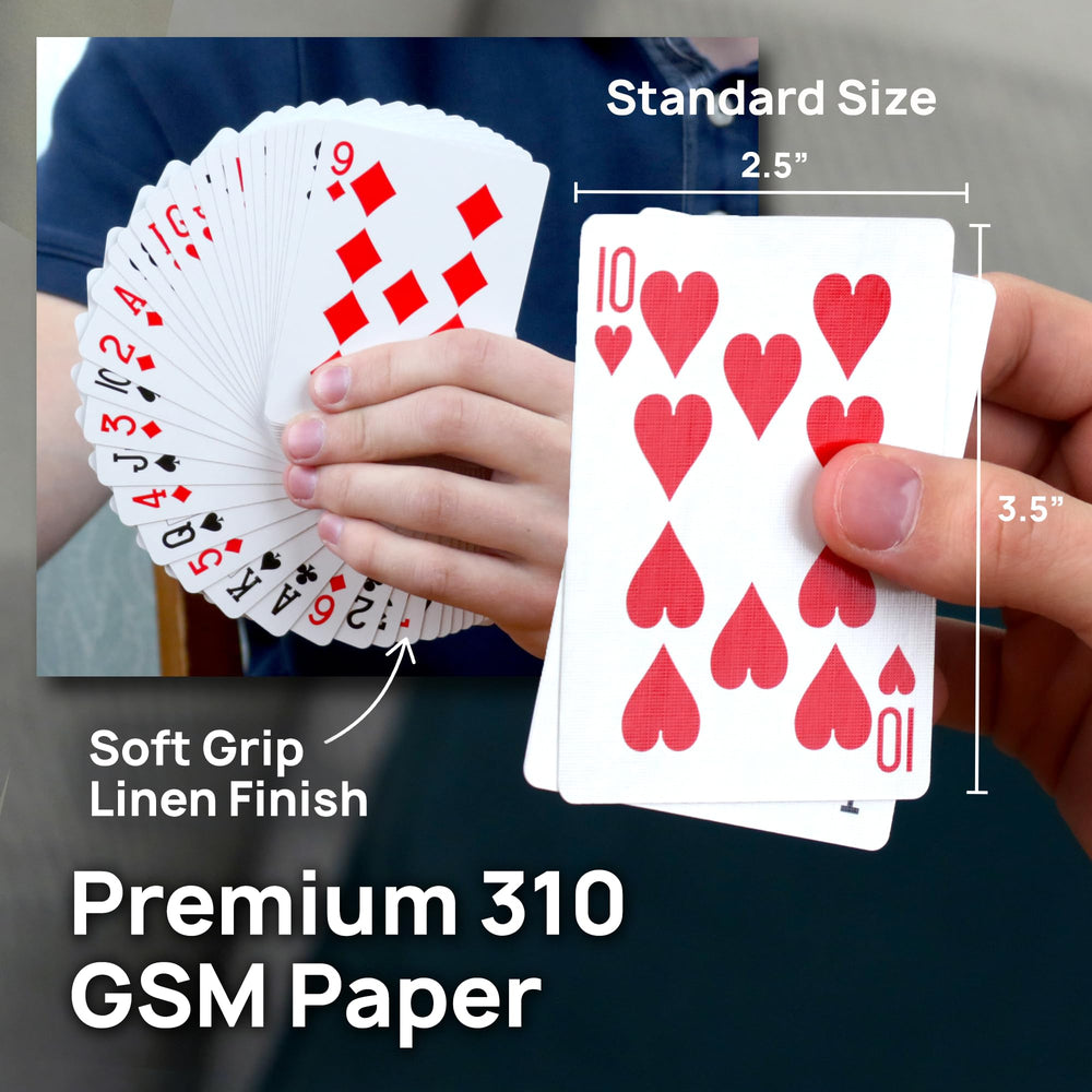 Regal Games Rockets shuffle-ready cards showing the soft grip texture