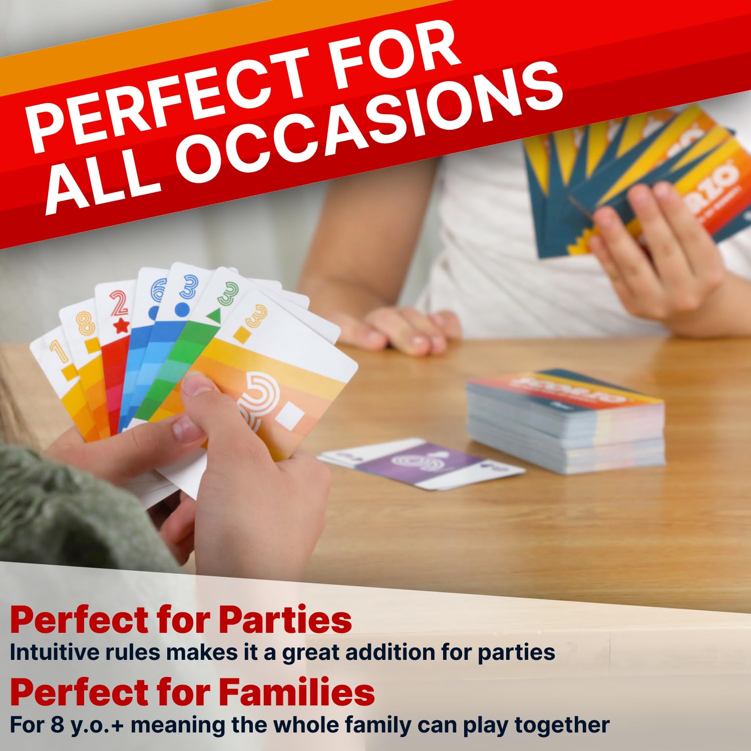Regal Games ScorZo Rummy suitable for 2-6 players for inclusive family fun.
